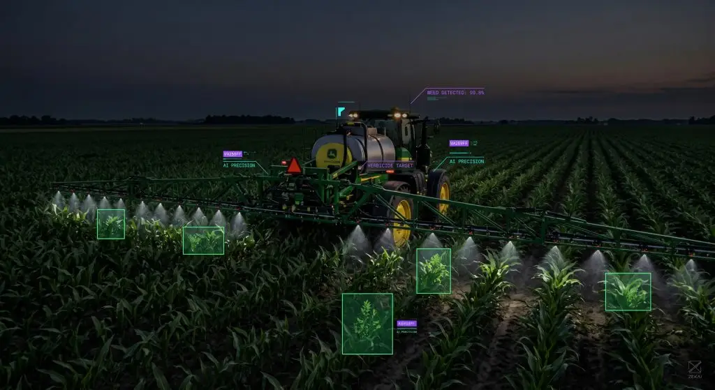 AI in Agriculture: The Complete 2026 Guide for Farmers 1 A phone running the Plantix app identifies late blight on a tomato leaf, showing the AI diagnosis.
