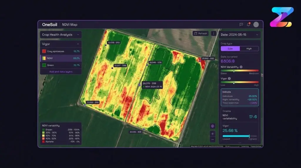 BeCrop Alternatives: 8 Tools for Soil Intelligence (2026) 3 The Rogo autonomous robot taking a soil sample in a harvested corn field.