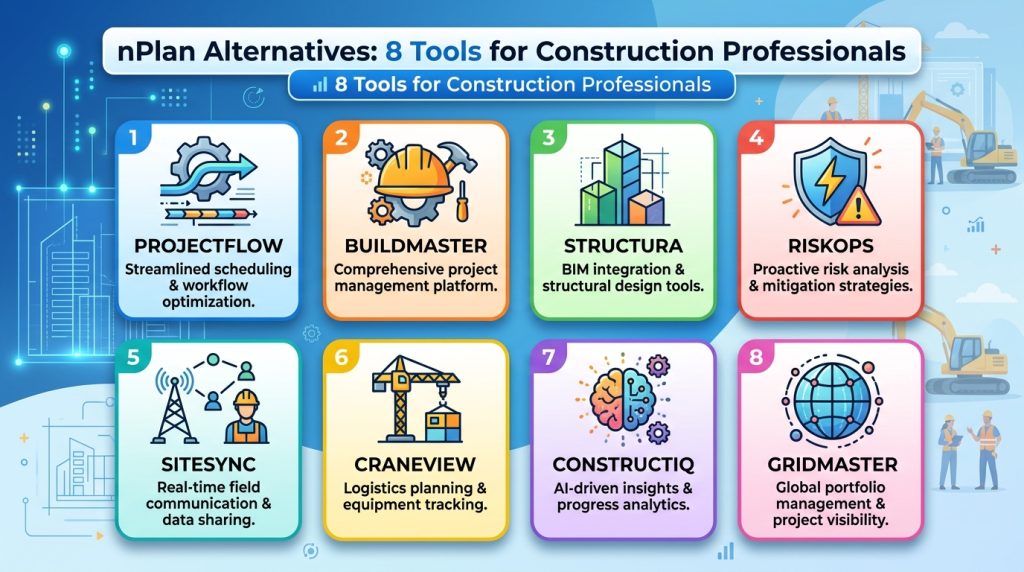 Alternativas ao nPlan: 8 Ferramentas para Profissionais da Construção