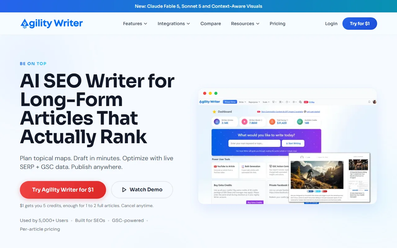Agility Writer screenshot — interface view 1