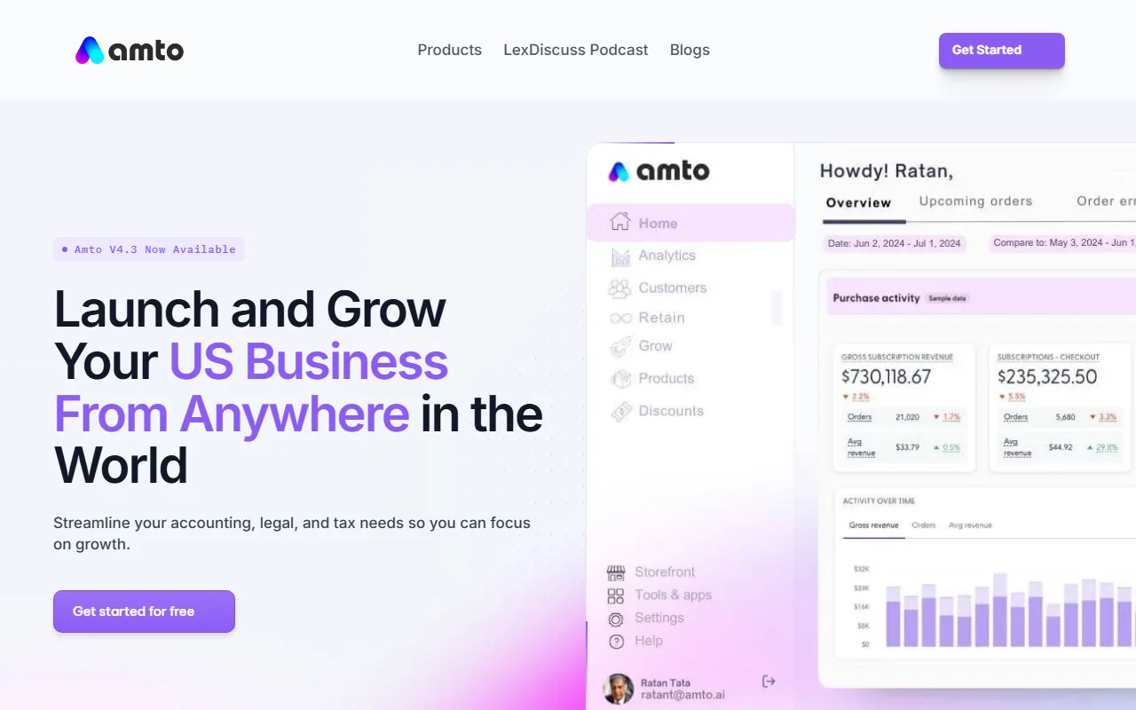 Amto AI screenshot — interface view 1