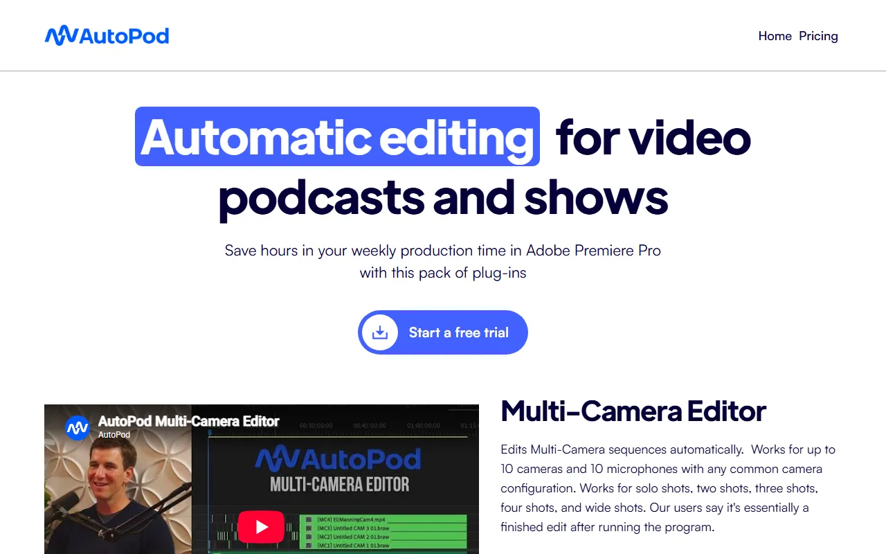 AutoPod screenshot — interface view 1