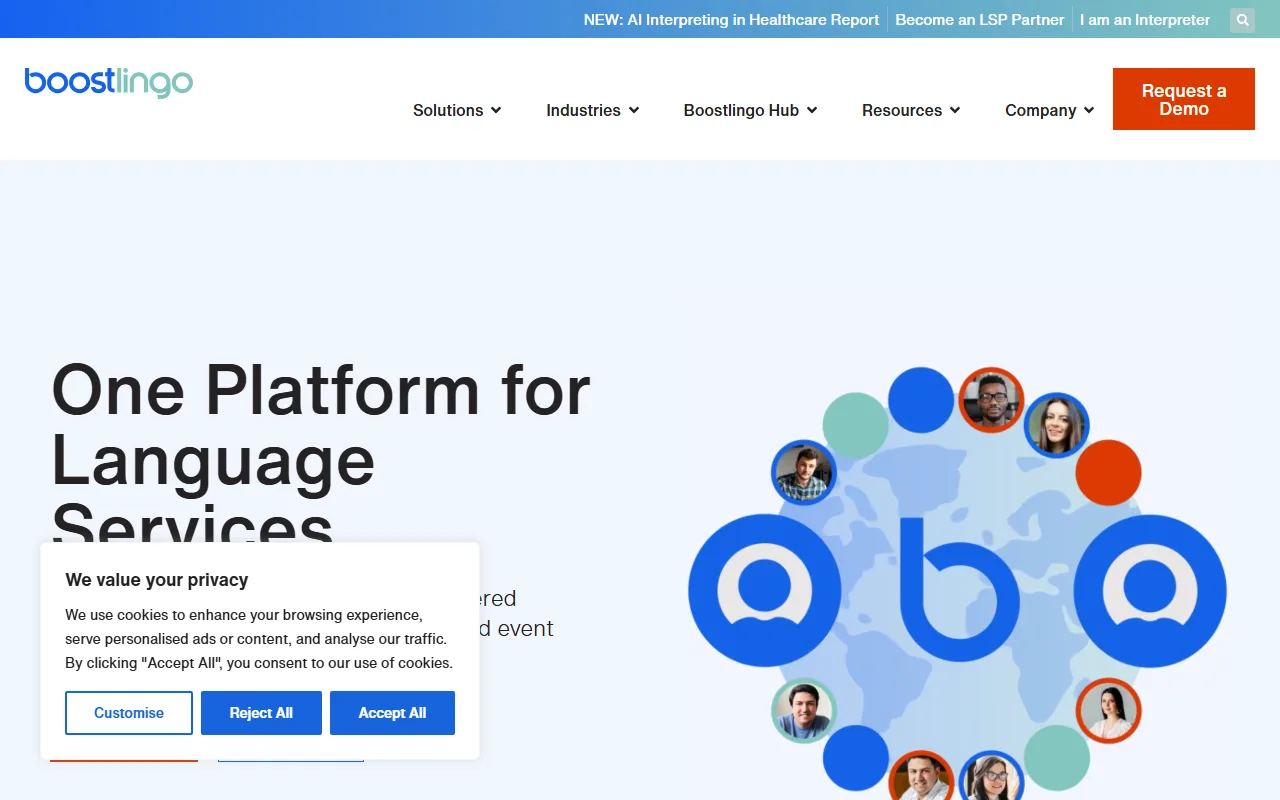 Boostlingo screenshot — interface view 1