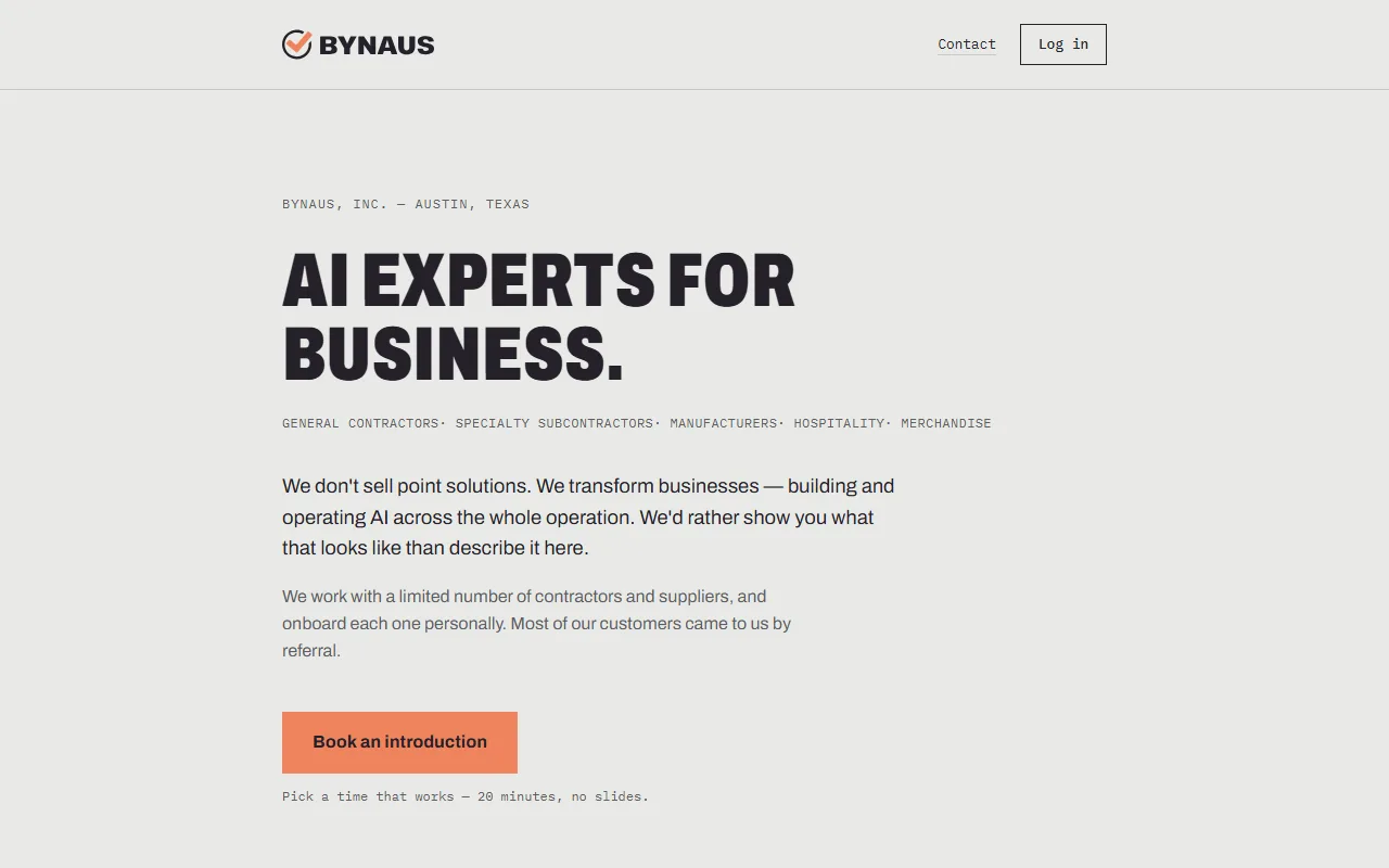 Bynaus screenshot — interface view 1