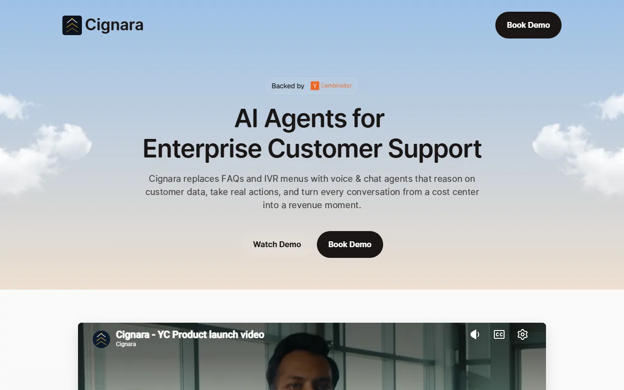 Cignara screenshot — interface view 1
