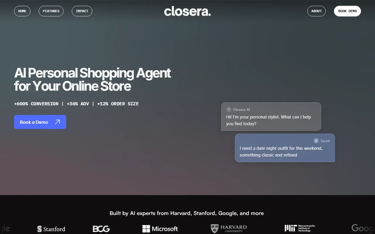 Closera screenshot — interface view 1
