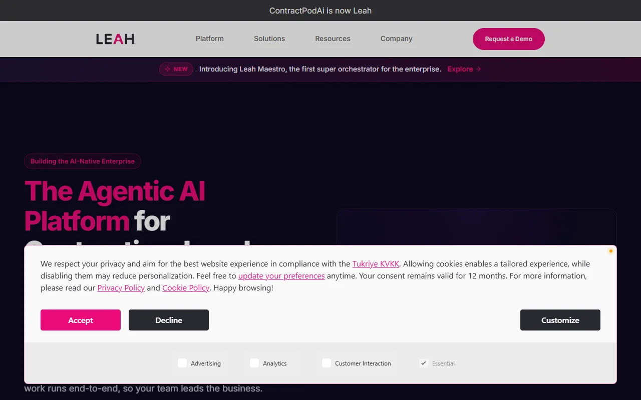 ContractPodAI screenshot — interface view 1