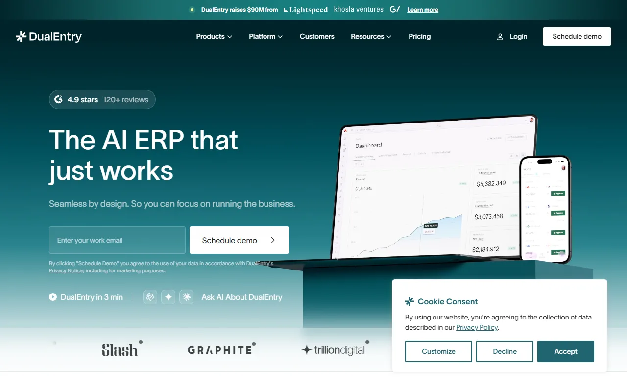 DualEntry screenshot — interface view 1
