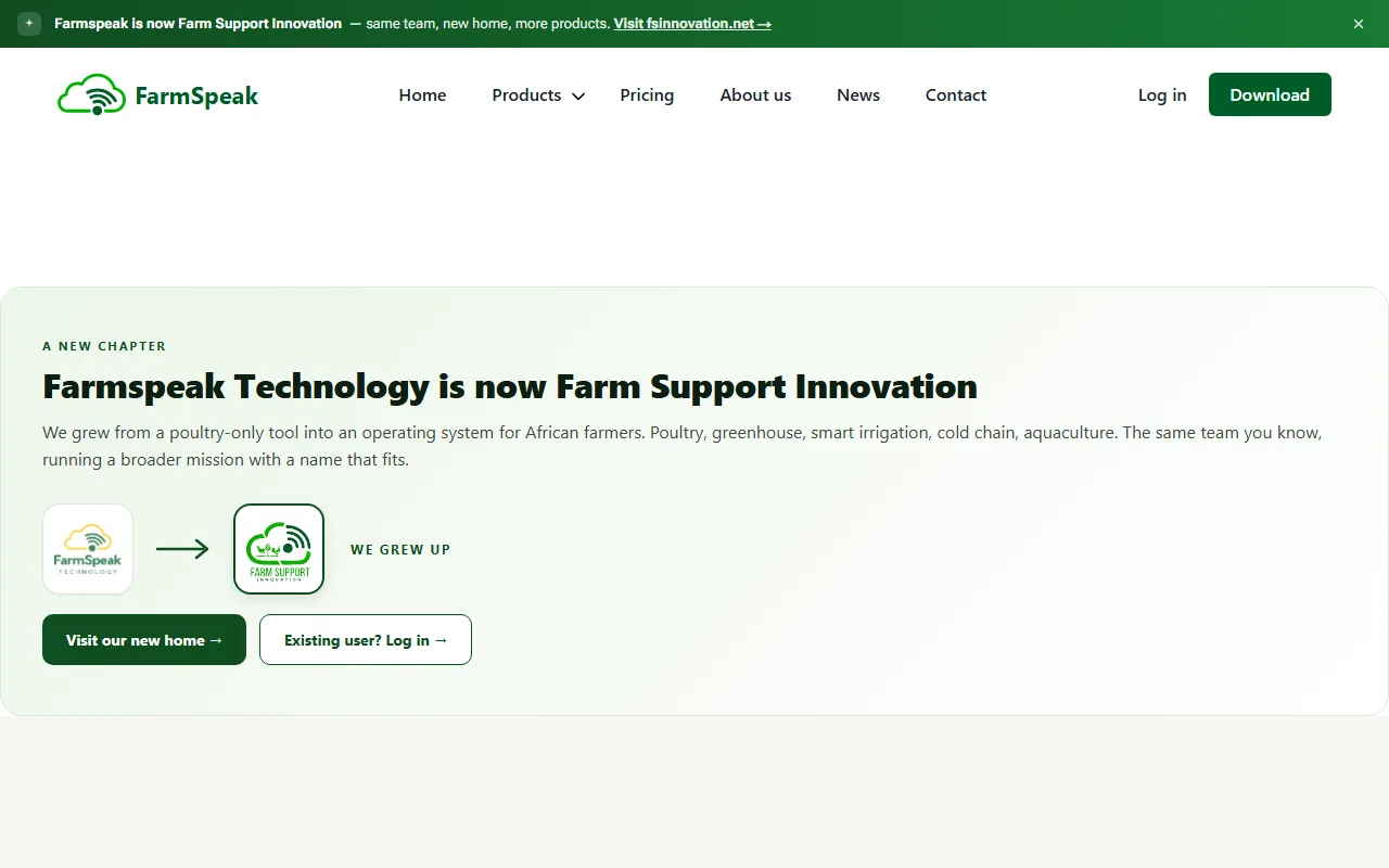 Farmspeak Technology screenshot — interface view 1