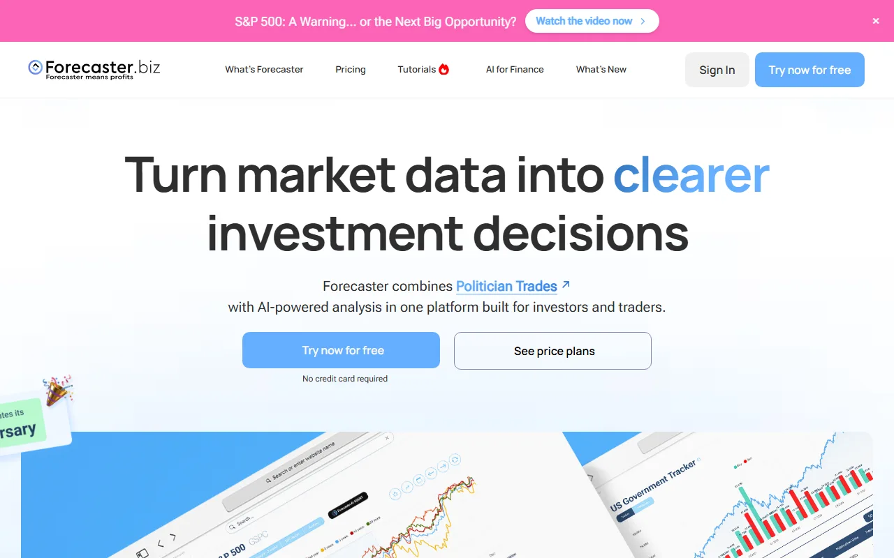 Forecaster screenshot — interface view 1