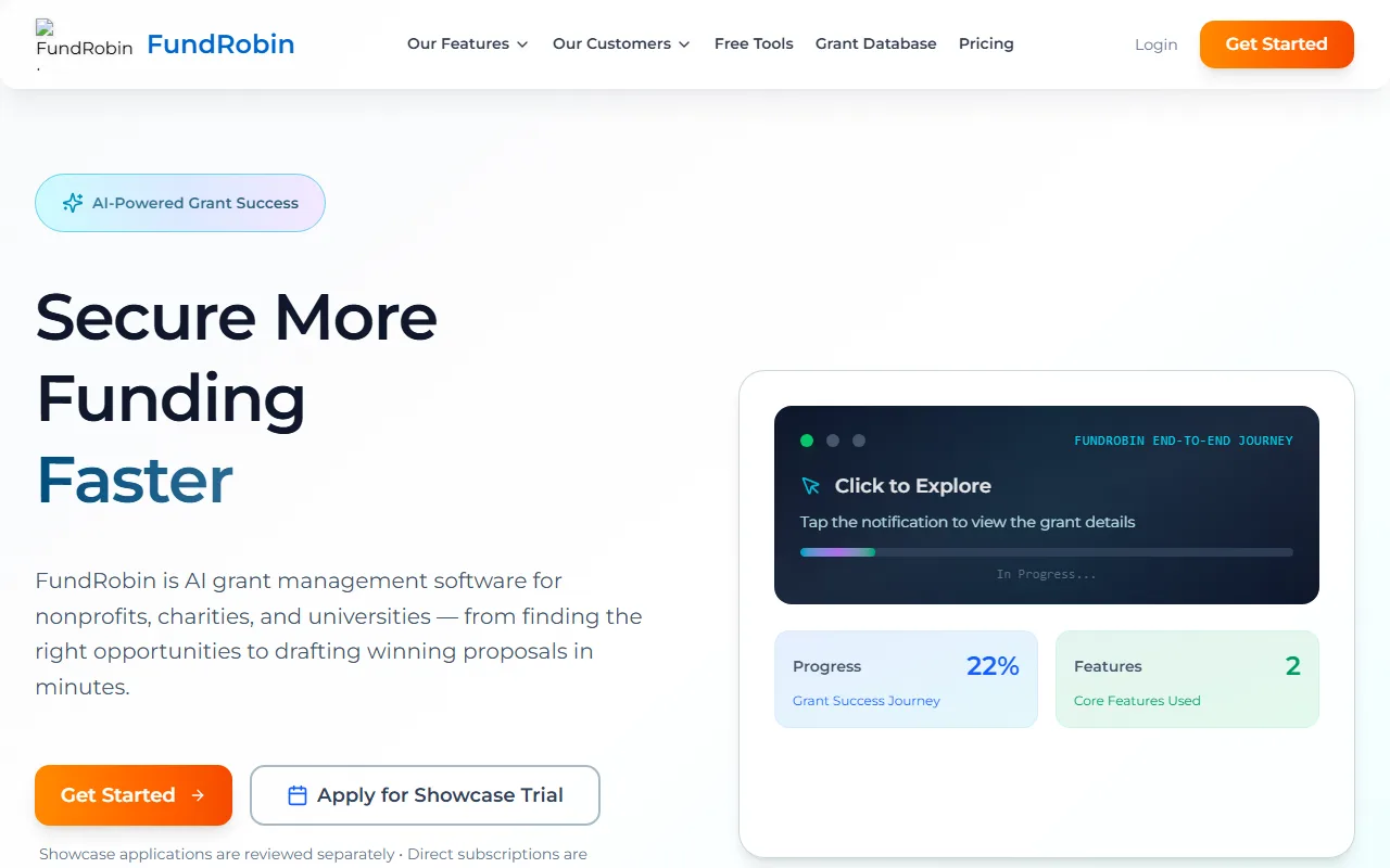 FundRobin screenshot — interface view 1