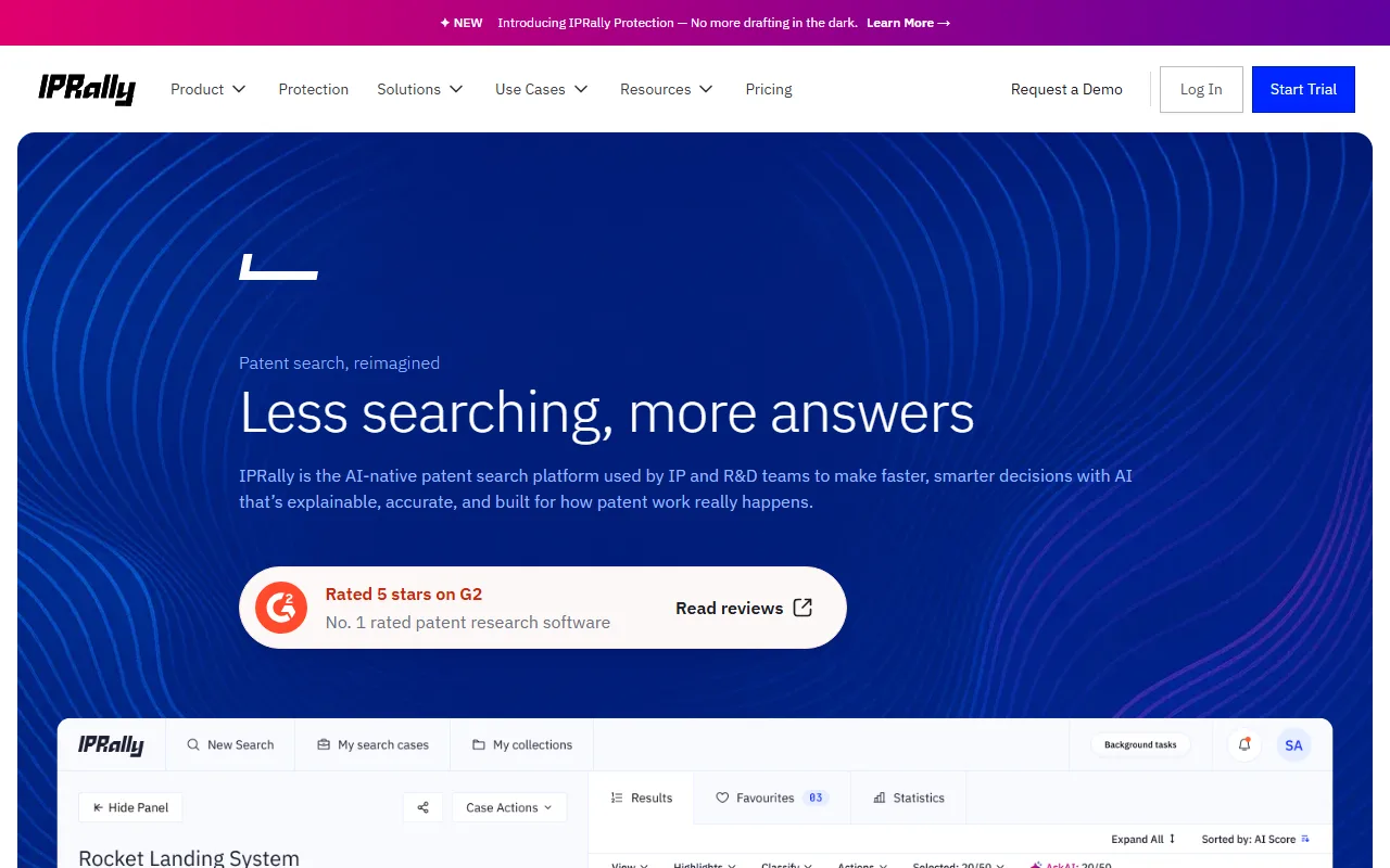 IPRally screenshot — interface view 1