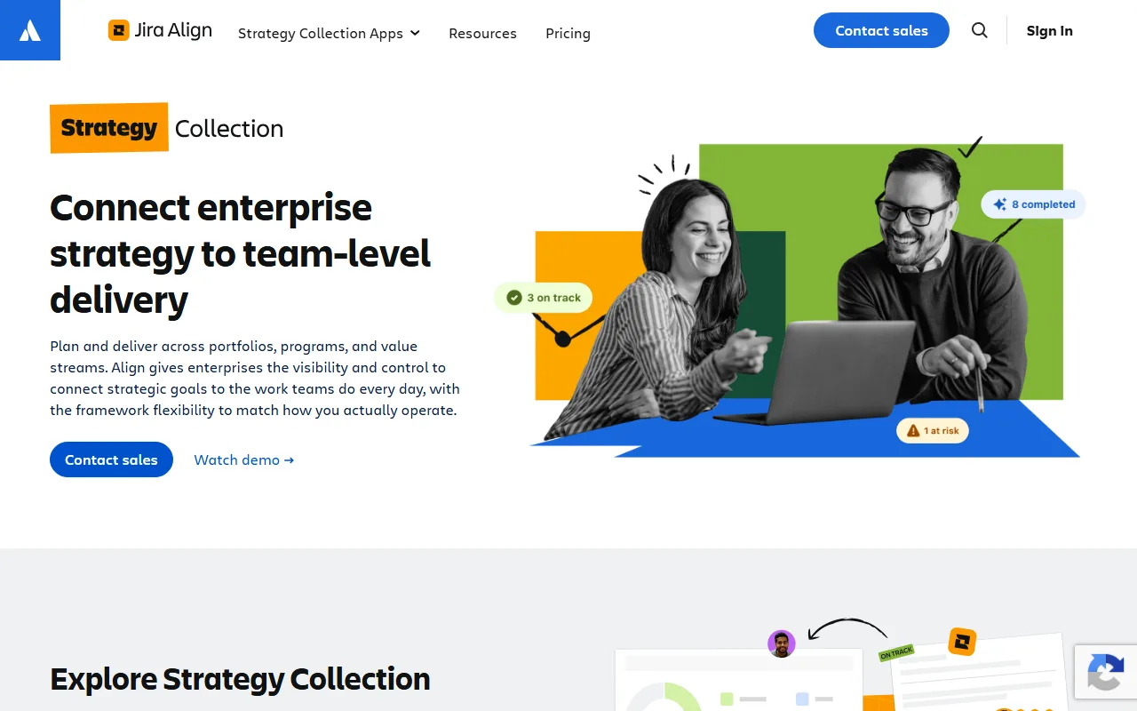 Jira Align screenshot — interface view 1