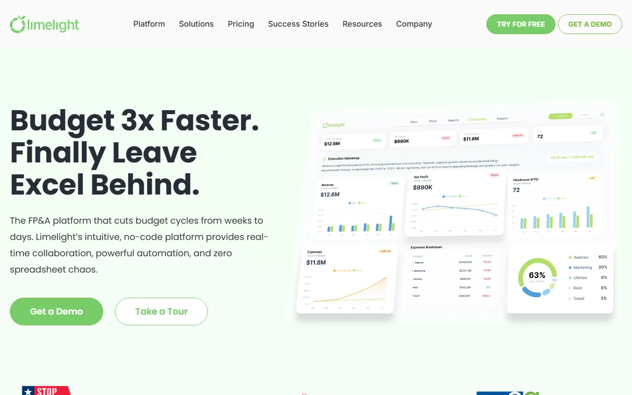 Limelight screenshot — interface view 1