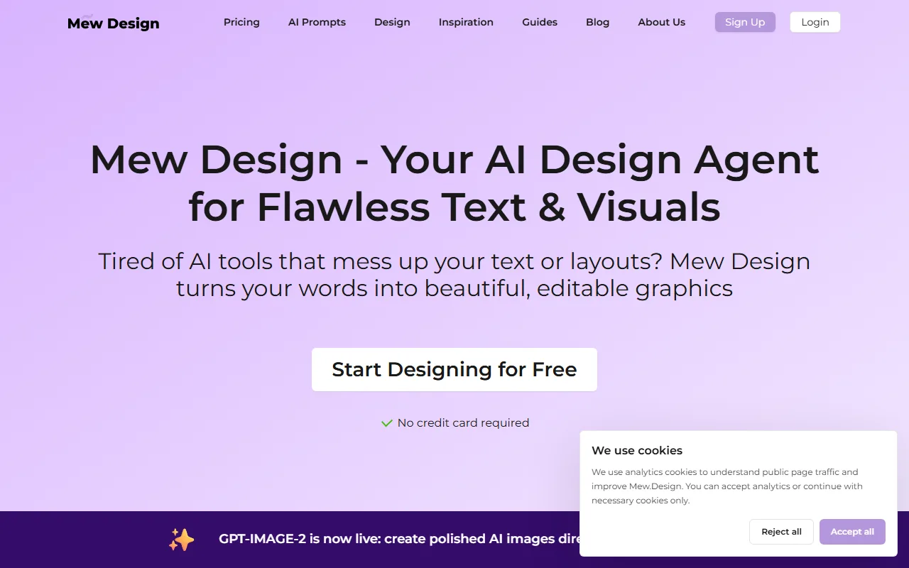 Mew Design screenshot — interface view 1