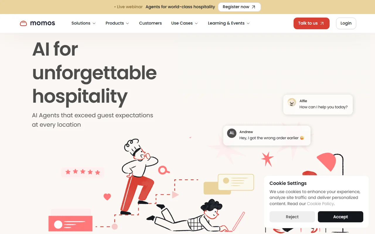 Momos screenshot — interface view 1