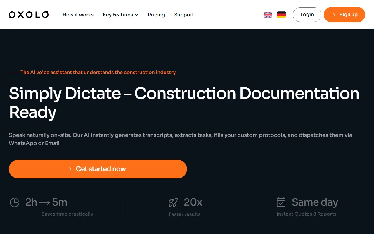 Oxolo screenshot — interface view 1