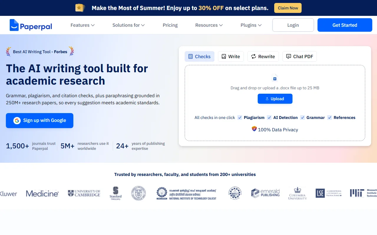 Paperpal screenshot — interface view 1