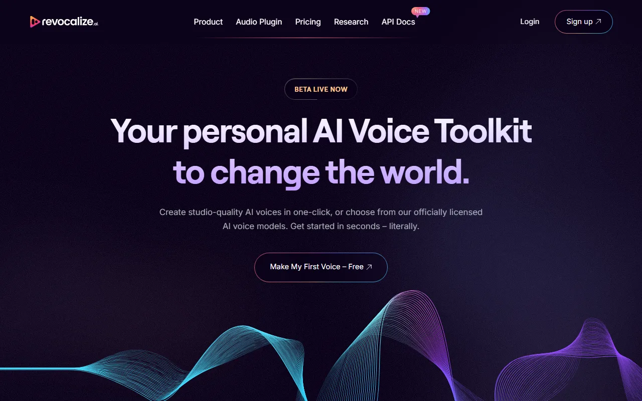 Revocalize AI screenshot — interface view 1