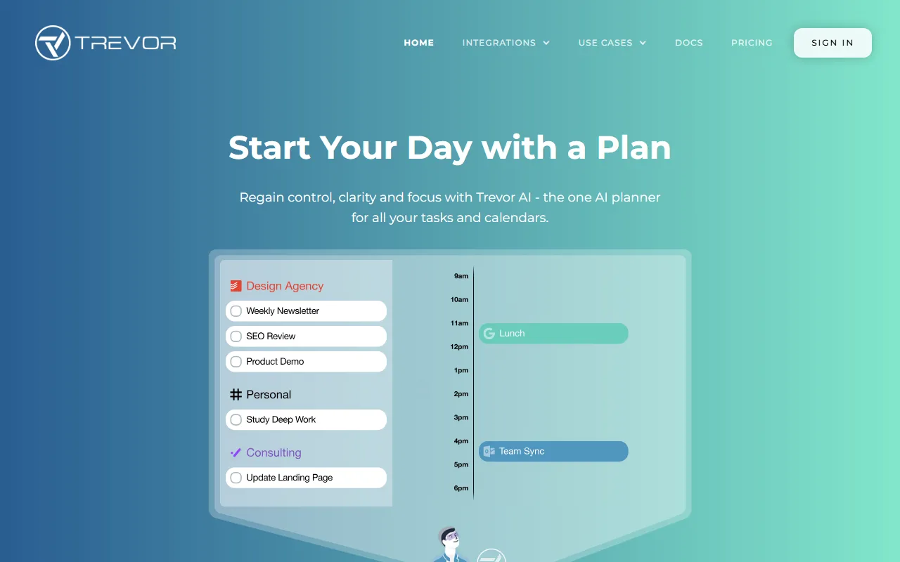 Trevor AI screenshot — interface view 1