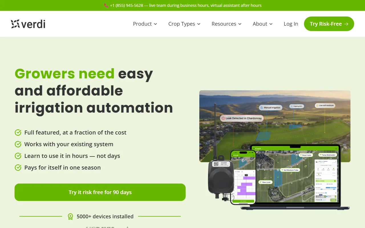Verdi screenshot — interface view 1
