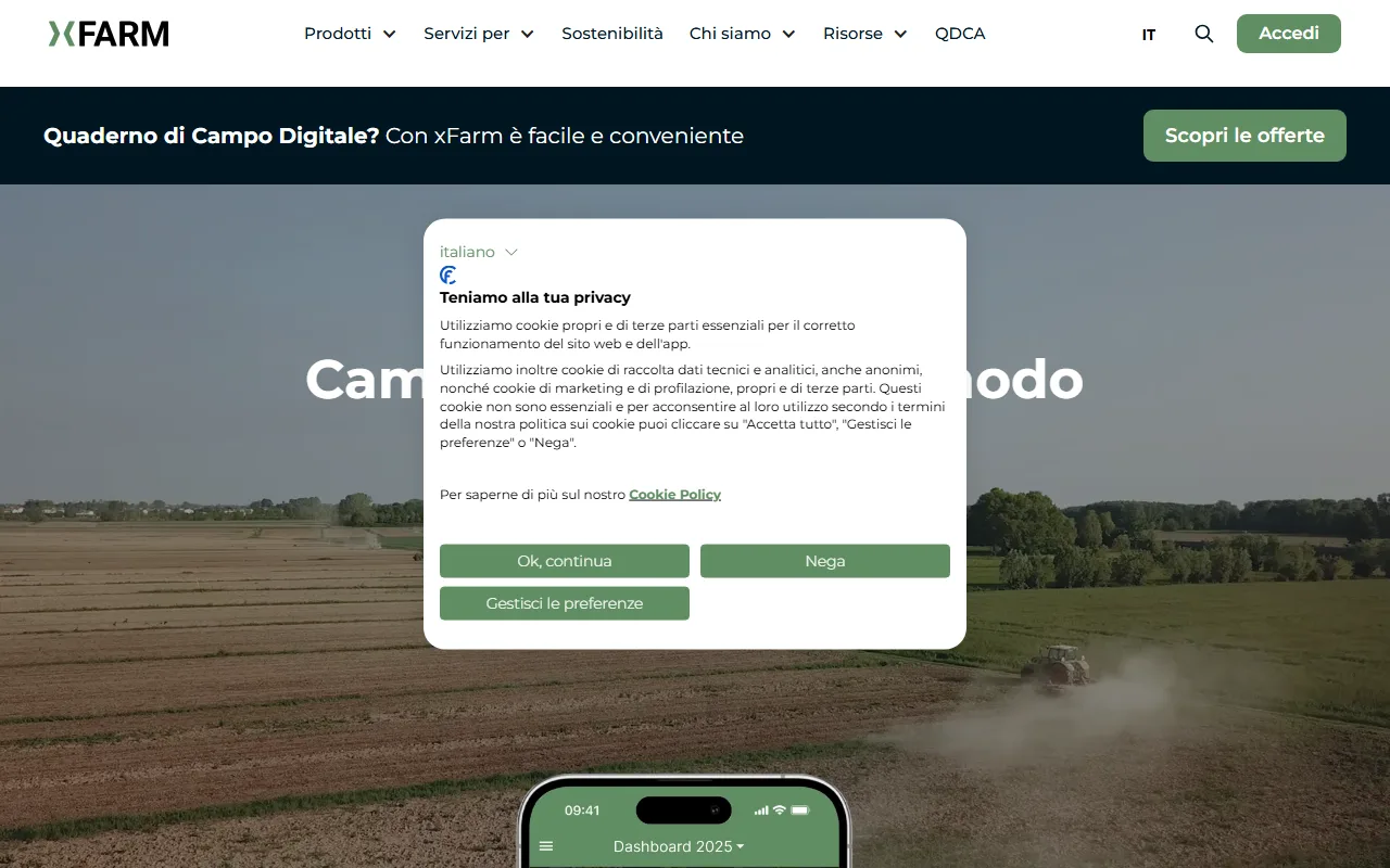 xFarm Technologies screenshot — interface view 1